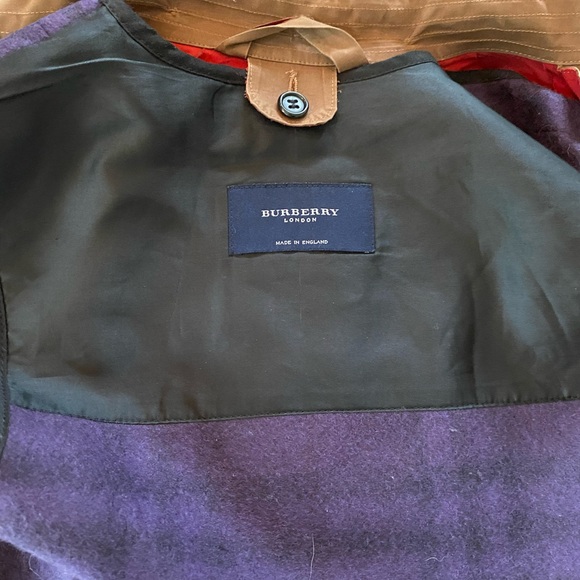 Vintage Burberry waxed coat with wool liner Small - Picture 7 of 16